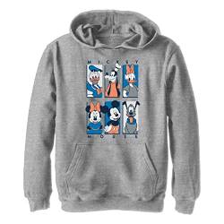 Disney Jungen Six Up Muted Hoodie, Sportlich Heather, XL von Disney