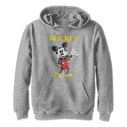 Disney Jungen Sketchy Mickey Hoodie, Sportlich Heather, M von Disney