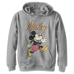 Disney Jungen Vintage Mickey Hoodie, Sportlich Heather, M von Disney