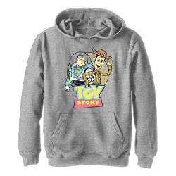 Disney Kids Pixar Toy Story Halftone Youth Pullover Hoodie, Athletic Heather, Medium von Disney