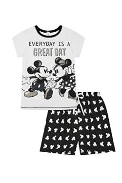 Disney Kurzer Damen-Schlafanzug Minnie und Mickey Every Day is a Great Day, Baumwolle, Für jeden Tag, 16-18 von Disney
