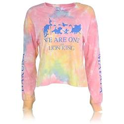 Disney Ladies Lion King Fashion Top - Hakuna Matata Clothing Lion King Tie Dye Long Sleeve Crop Tee (Tie Dye, X-Large) von Disney