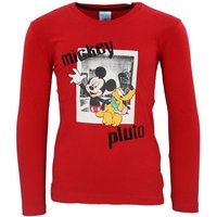 Disney Langarmshirt Disney Mickey Maus Kinder Jungen Langarm Shirt Gr. 98 bis 128 von Disney