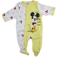 Disney Langarmwickelbody Disney Mickey Maus Baby Kleinkind Strampler Einteiler Gr. 62 bis 92, 100% Baumwolle von Disney