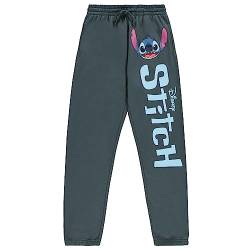 Disney Lilo and Stitch Jogginghose für Damen, Lilo and Stitch Varsity Athletic Jogger Sweatpants Lilo und Stitch Sweatpants, Dunkelgrau, M von Disney