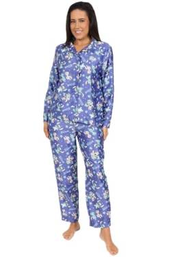 Disney Lilo & Stitch Damen und Mädchen Lang Satin Pyjama Set Zweiteiliger Schlafanzug Seide Satin, violett, 8-10 von Disney