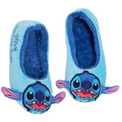 Disney Lilo & Stitch Hausschuhe für Damen, Mädchen, Teenager, Slipper, Ballett, Pump, Slipper, blau, 37 EU von Disney