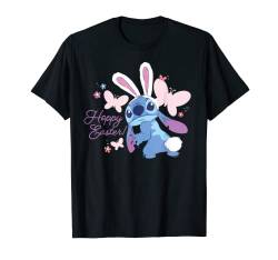 Disney Lilo & Stitch Hoppy Easter Bunny and Butterflies T-Shirt von Disney