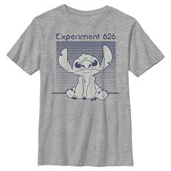 Disney Lilo & Stitch Stitch Experiment 262 Monochromatic Navy Boy's Crew Tee, Athletic Heather, X-Large von Disney