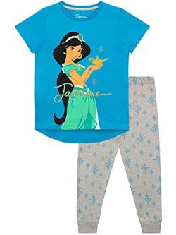 Disney Mädchen Aladdin Schlafanzug Blau 122 von Disney