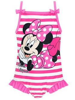 Disney Mädchen Badeanzug Minnie Mouse Rosa 116 von Disney