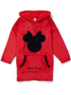 Disney Mädchen Bettdecke Kapuzenpullover Übergroße Fleece Minnie Mouse Rot Einheitsgröße von Disney