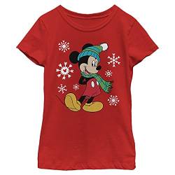 Disney Mädchen Big Holiday Mickey T-Shirt, L von Disney