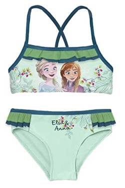 Disney Mädchen Frozen Badeanzug Bikini-Set, Turquo, 6 Jahre von Disney