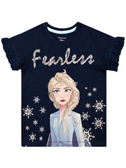 Disney Mädchen Frozen - Die Eiskönigin T-Shirt ELSA Blau 134 von Disney
