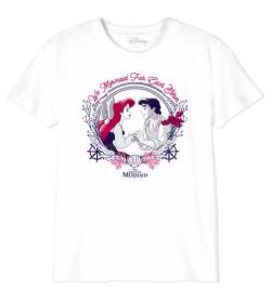 Disney Mädchen Gidlitlts001 T-Shirt, weiß, 10 Jahre von Disney