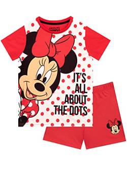Disney Mädchen Kurze Schlafanzug Minnie Mouse Rot 92 von Disney