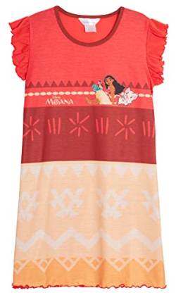 Disney Mädchen Moana Nachthemd für Kinder Dress Up Kurzarm Nachthemd Neuheit Nighty Nachthemd Kleid, Multi, 5-6 Jahre von Disney