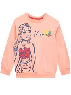 Disney Mädchen Moana Sweatshirt Orange 122 von Disney