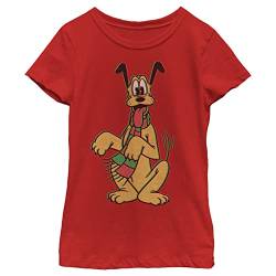 Disney Mädchen Pluto Holiday Colors T-Shirt, S von Disney