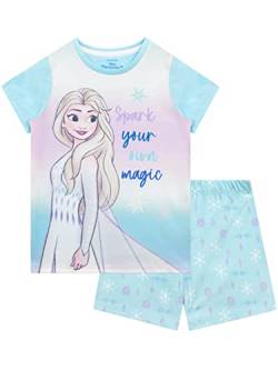 Disney Mädchen Schlafanzug Frozen Mehrfarbig 140 von Disney