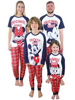 Disney Mädchen Schlafanzug Minnie Mouse Rot 110 von Disney