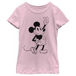 Disney Mädchen Simple Mickey Outline T-Shirt, XL von Disney