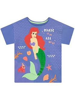 Disney Mädchen T-Shirt Ariel Violett 98 von Disney