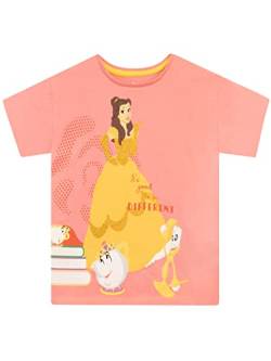 Disney Mädchen T-Shirt Belle Rosa 134 von Disney