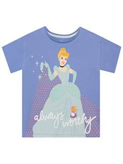 Disney Mädchen T-Shirt Cinderella Blau 116 cm von Disney