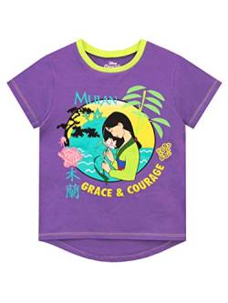 Disney Mädchen T-Shirt Mulan Violett 110 von Disney