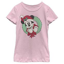 Disney Mädchen Vintage Mickey Wreath T-Shirt, M von Disney