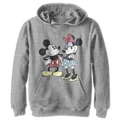 Disney Mickey Classic - Mickey Minnie Retro YTH Hoodie Heather grey 7/8 von Disney