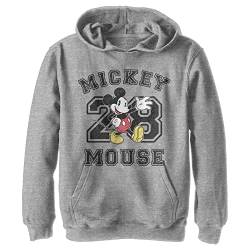 Disney Mickey Classic - Mickey Mouse Collegiate YTH Hoodie Heather grey 5/6 von Disney