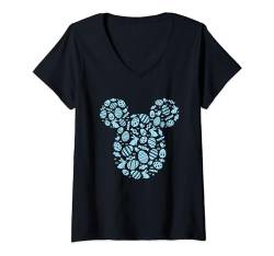 Disney Mickey Mouse Blue Easter T-Shirt mit V-Ausschnitt von Disney