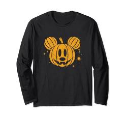Disney Mickey Mouse Halloween Jack-o’-Lantern Distressed Langarmshirt von Disney