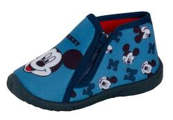 Disney Mickey-Mouse-Hausschuhe für Kleinkinder, Kleinkinder-Slipper, Stiefel mit Reißverschluss, Stiefeletten für das Kinderzimmer von Disney
