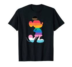 Disney Mickey Mouse Pride Inclusive Pose Rainbow Icon Fill T-Shirt von Disney