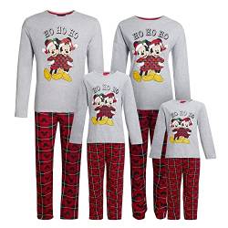 Disney Mickey Mouse Weihnachts-Schlafanzug für Herren, Damen, Jungen, Mädchen, Weihnachts-Pyjama-Set, Kinder, 4 Jahre von Disney