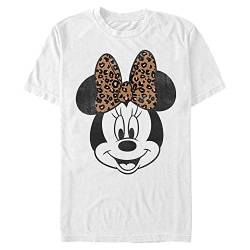 Disney Mickey & Friends - Modern Minnie Face Leopard Unisex Crew neck White M von Disney
