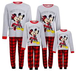 Disney Mickey & Minnie Matching Family Christmas Pyjamas Erwachsene Kinder Weihnachten Schlafanzüge, Damen, M von Disney
