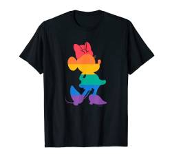 Disney Minnie Mouse Pride Classic Pose Rainbow Icon Fill T-Shirt von Disney