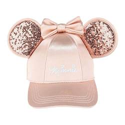 Disney Minnie Mouse Rose Gold Bling Ears Girls Adjustable Hat von Disney