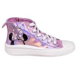 Disney Minnie Mouse Schuhe für Mädchen Sportschuhe für Mädchen High-Top-Sneaker Holografisch, Mädchen Geschenk, Größen EU 30 bis 34 (EU Schuhgrößensystem, Kleinkind, Damen, Numerisch, M, 31) von Disney