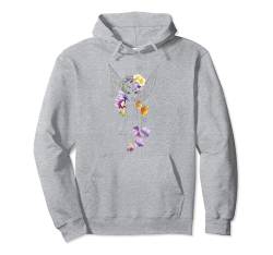 Disney Peter Pan Tinker Bell Outline Floral Sketch Portrait Pullover Hoodie von Disney