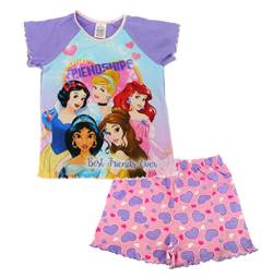 Disney Princess Friendship Shortie Schlafanzug, Mehrfarbig, 3-4 Jahre von Disney