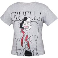 Disney Print-Shirt Disney Cruella Devil Damen kurzarm T-Shirt Shirt Gr. XS bis XL von Disney