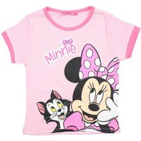 Disney Print-Shirt Disney Minnie Maus Mädchen Kinder T-Shirt Gr. 98 bis 128, reine Baumwolle von Disney