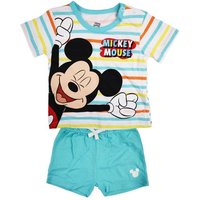 Disney Print-Shirt Mickey Maus Baby kurzarm T-Shirt und Shorts Gr. 74 bis 80, 100% Baumwolle von Disney