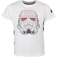 Disney Print-Shirt Star Wars Storm Trooper Kinder Jungen T-Shirt Gr. 134 bis 164, 100% Baumwolle, Weiß von Disney